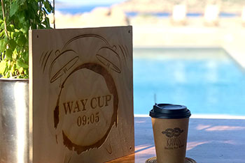 Café snack-bar dans les studios Kavos