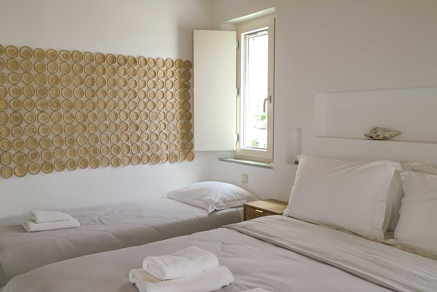 The bedroom of Elia family house at Sifnos