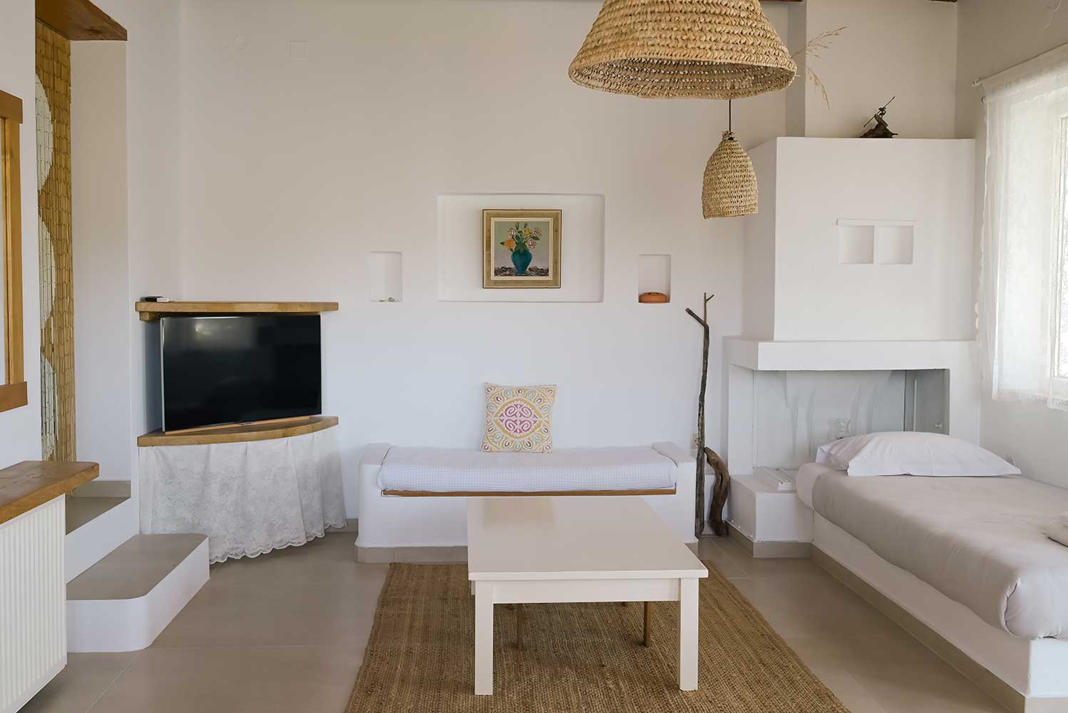 The interior of Elia family house at Kavos