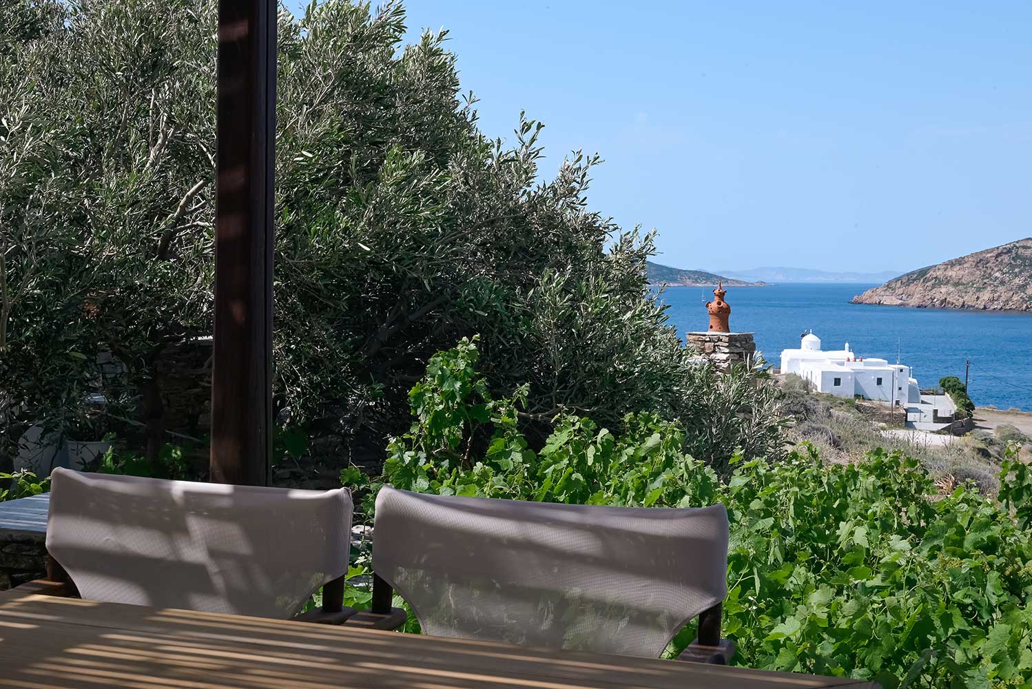 The view from Elia family house at Sifnos
