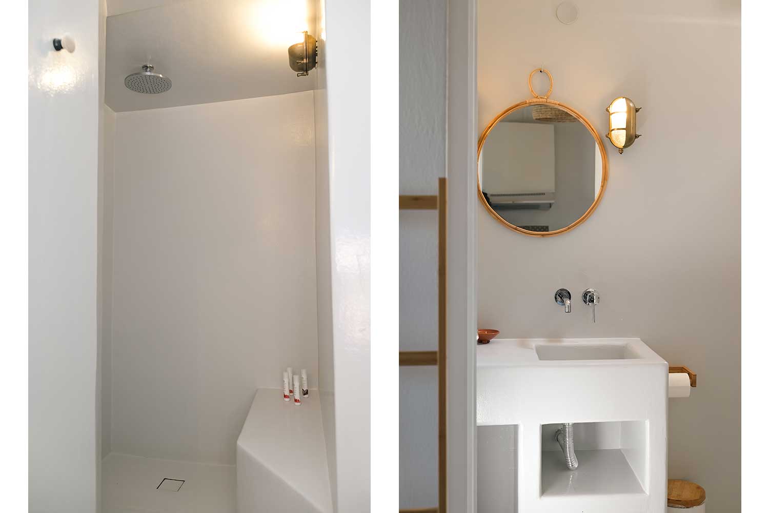 The bathroom of Levanda family house at Kavos