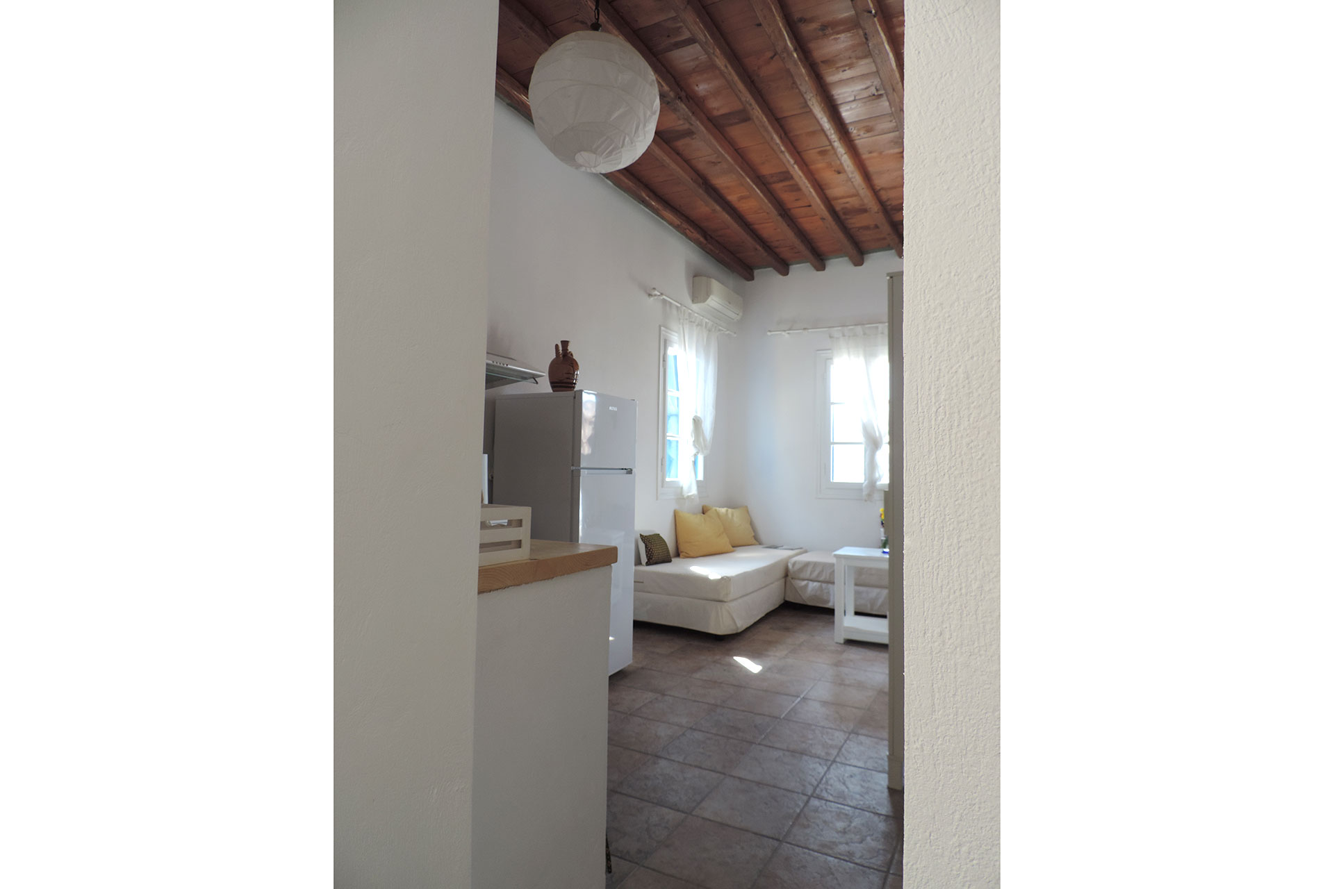 L'intérieur de la maison familiale Elia à Kavos