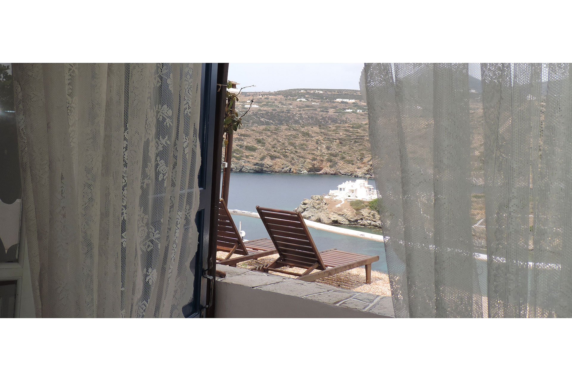 Sea view from Louisa family studio at Sifnos