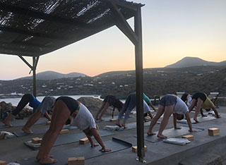 Yoga sessions at Kavos studios
